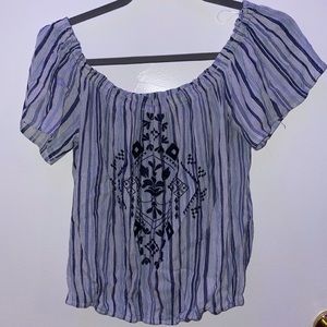 boho off the shoulder blouse